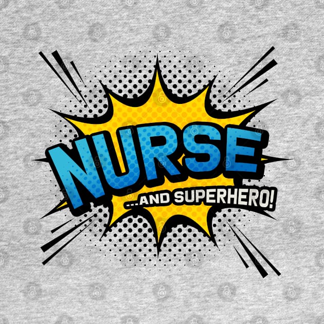 Nurse & Superhero - Comic Book Style by Elsie Bee Designs